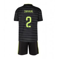 Fotbalové Dres Real Madrid Daniel Carvajal #2 Dětské Alternativní 2022-23 Krátký Rukáv (+ trenýrky)
